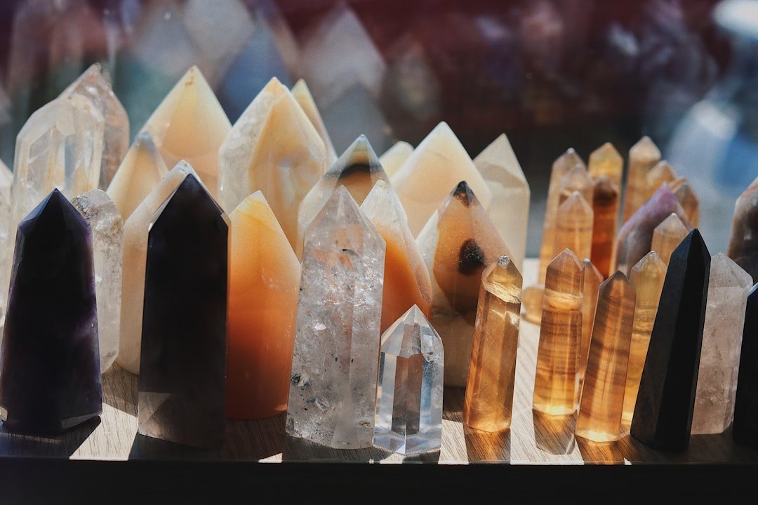 Photo Labradorite crystal: iridescence, stone